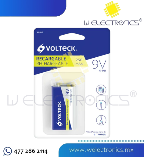[47203] PILA DE 9V RECARGABLE 250 MAH