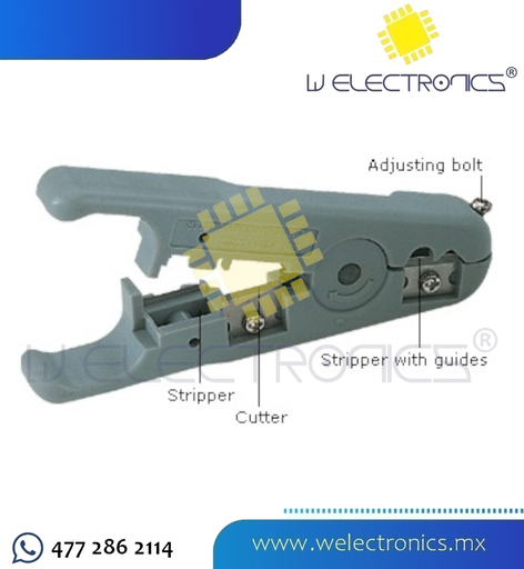 [310-015] PINZA PELACABLES STP/UTP CON 3 NAVAJAS