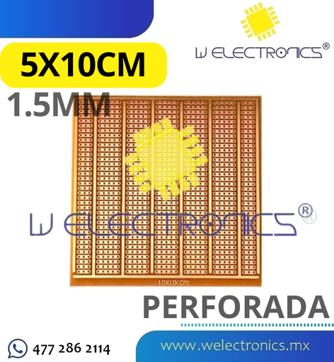 [690-521] PLACA FENOLICA 1.5MM DE 5X10CM T/PROTOBOARD