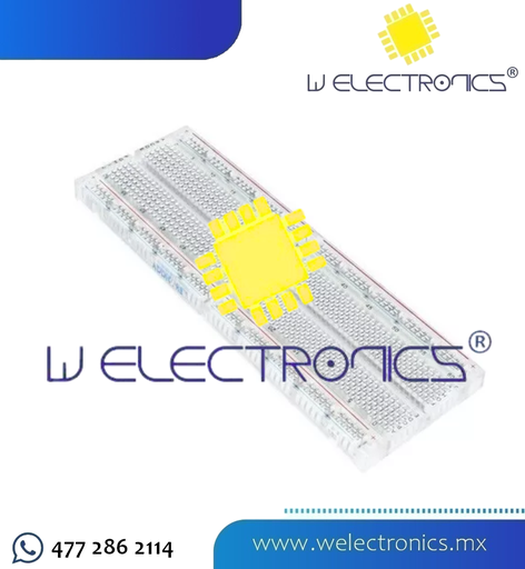 [WELPRO1] PROTOBOARD TRANSPARENTE 830 PUNTOS