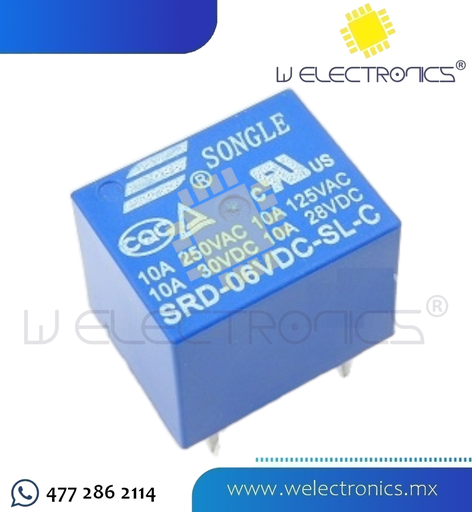 [803-677] RELEVADOR 10A 6V DC
