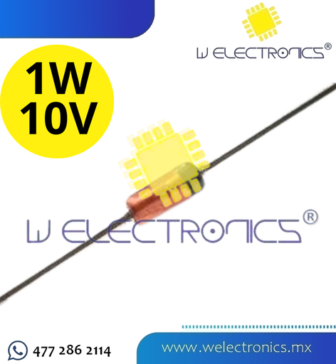 [803-166] DIODO ZENER 1N4740A 1W 10V