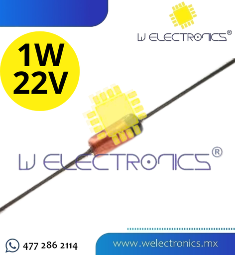 [803-488] DIODO ZENER 1N4747A 1W 22V