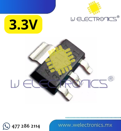 [RE1117-05] REGULADOR DE 3.3V AMS1117
