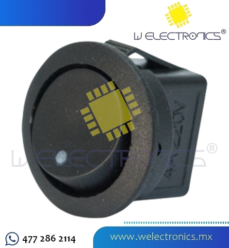 [835-096] SWITCH BALANCIN REDONDO 12V 6A 250V 10A