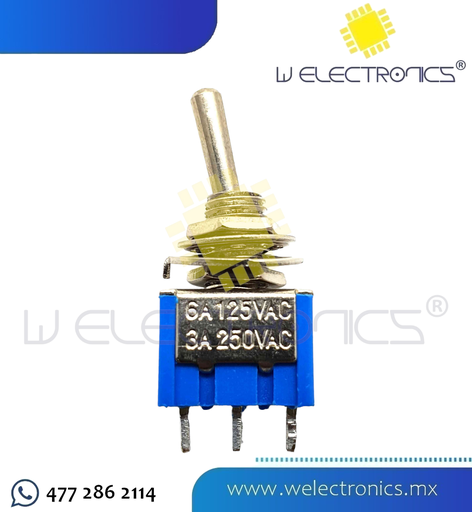 [835-182] SWITCH MINI 1P-2T 6A 125V