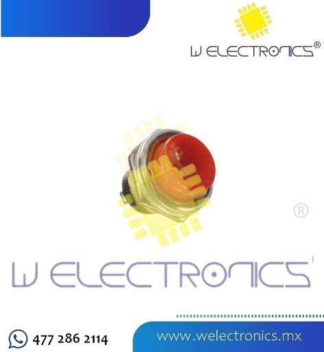 [835-308] SWITCH PUSH BUTTON ROJO 3A 125V