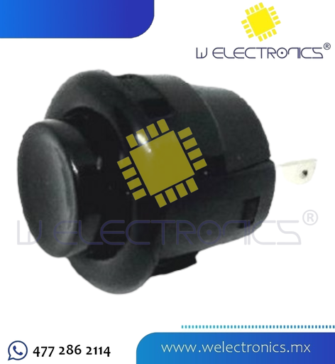 [835-310] SWITCH PLASTICO T/BOTON CIRCULAR ABIERTO 1A 250V