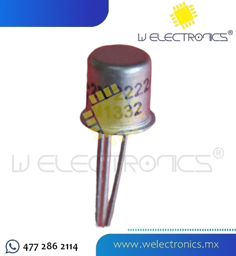 [TRAME22] 2N2222 NPN 30V 800MA HFE 30-300 METALICO