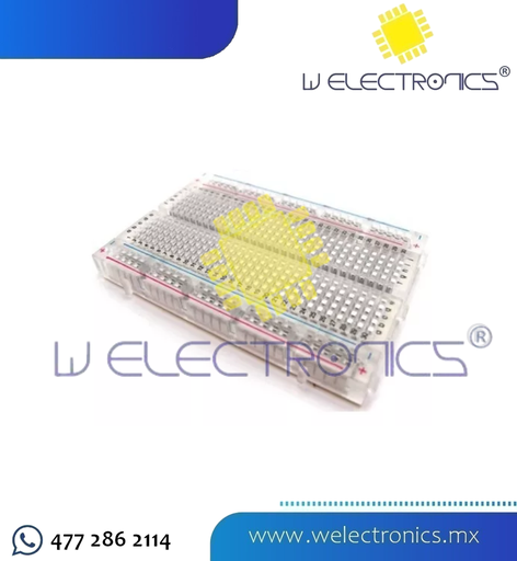[WELPR04] PROTOBOARD DE 400 PUNTOS TRANSPARENTE