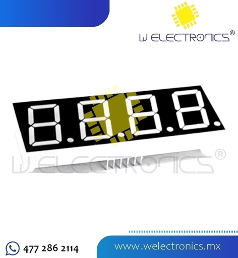 [MOD0104] MODULO 4 DISPLAY 7 SEGMENTOS AC 0.56"