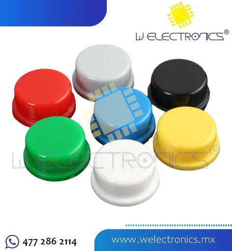 [TAPA002] TAPA PARA BOTON 12X 12 7.3 MM