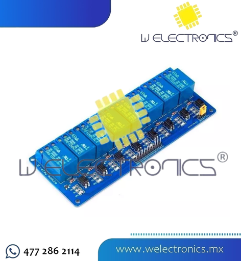 [MOD0105] MODULO DE 8 RELEVADORES 12V DC