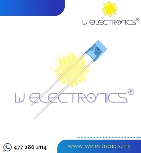 [LED1005] LED ULTRABRILLANTE CUADRADO AZUL NIEBLA 5MM