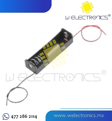 [660-318] PORTAPILA TIPO 18650 C/CABLE