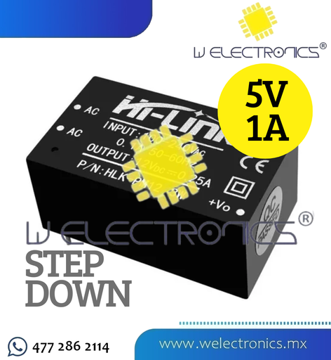 [FUE-001] FUENTE DE ALIMENTACION STEP DOWN 5V HLK-PM01