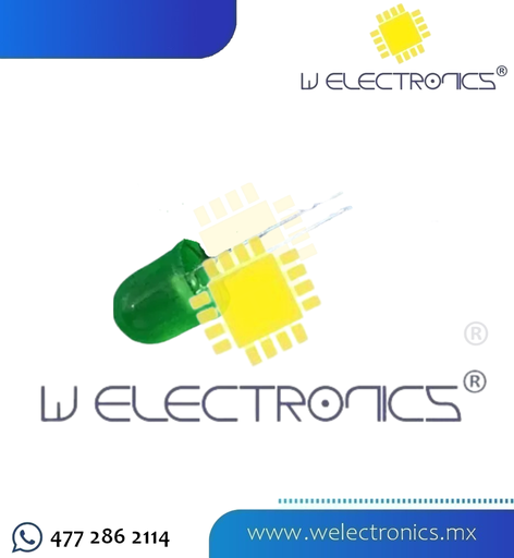 [LED1011] LED DIFUSO 10MM VERDE
