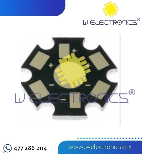 [SMD3W16] DISIPADOR P/LED SMD 3W 2 PINES