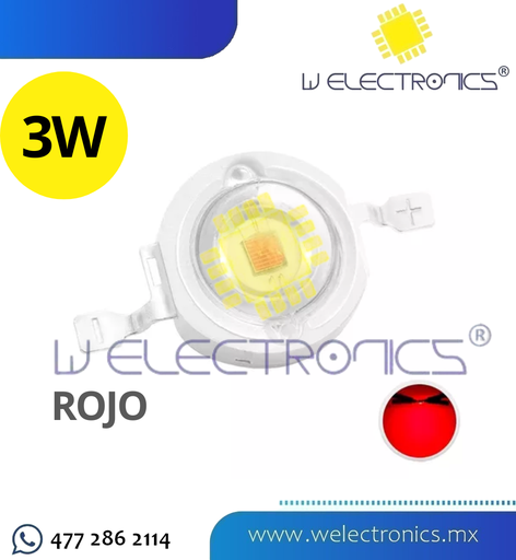 [SMD3W04] LED SMD 3W ROJO