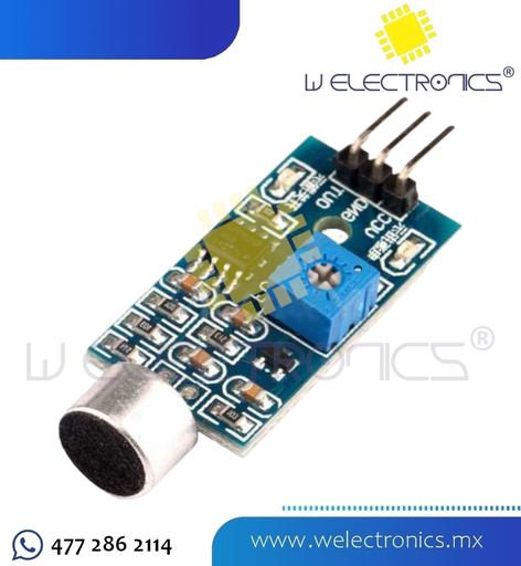 [MKY-037-1] MODULO SENSOR DE SONIDO PARA ARDUINO