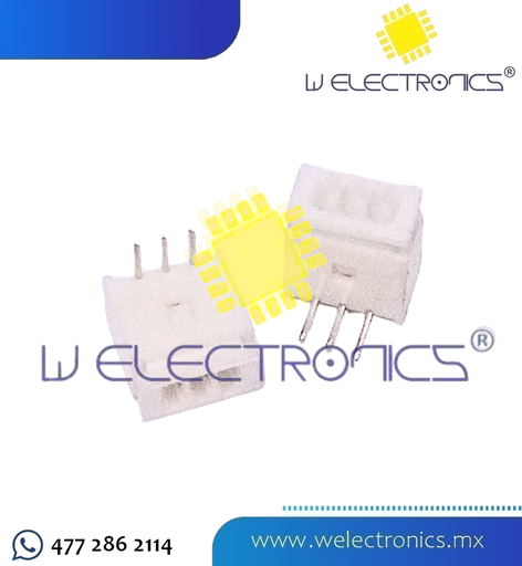 [CON-103] TERMINAL MOLEX JST1.25 HEMBRA-MACHO 3 PINES