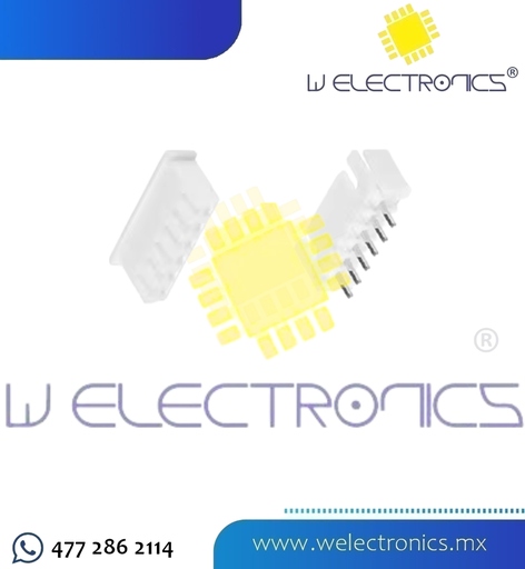 [CON-406] CONECTOR DE 6 PINES TIPO MOLEX 2.54MM