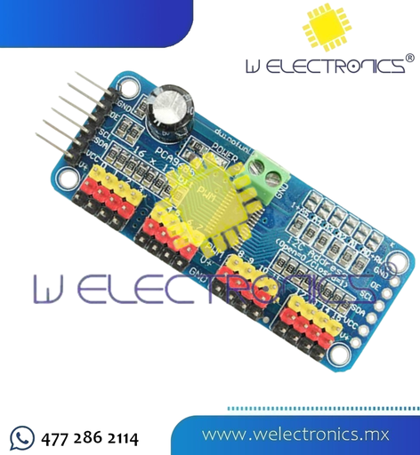 [SER0009] MODULO PCA9685 16 CANALES PWM 12 BITS I2C