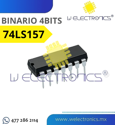 [CIR0157] 74LS157 SUMADOR BINARIO 4BITS