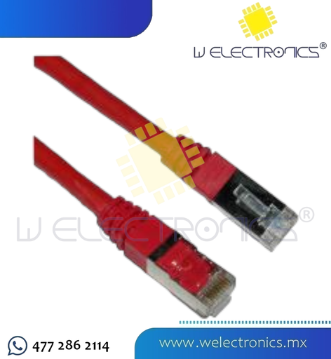 [080-865] CABLE DE RED ROJO 3 M