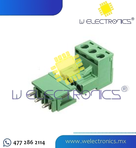 [TRT-203] TERMINAL DE BLOQUE 3P EN RECTO 3.96MM H-M