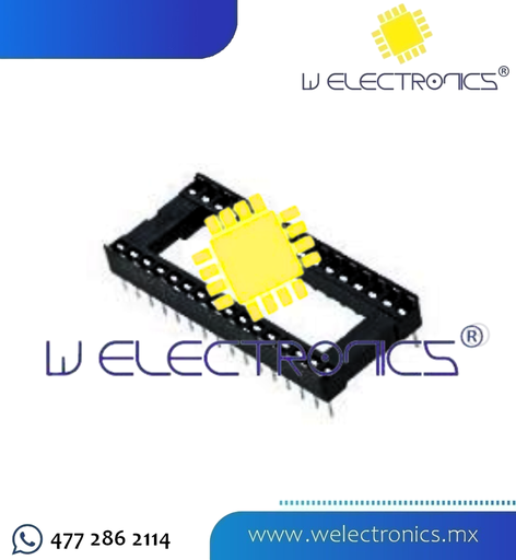 [BCI0024-1] BASE PARA CIRCUITO INTEGRADO DE 24PINES 3 X 1.7CM