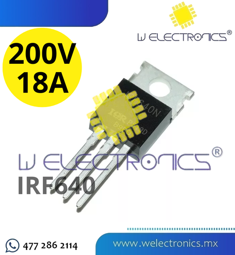 [MOSF640] MOSFET IRF640 200V 18A
