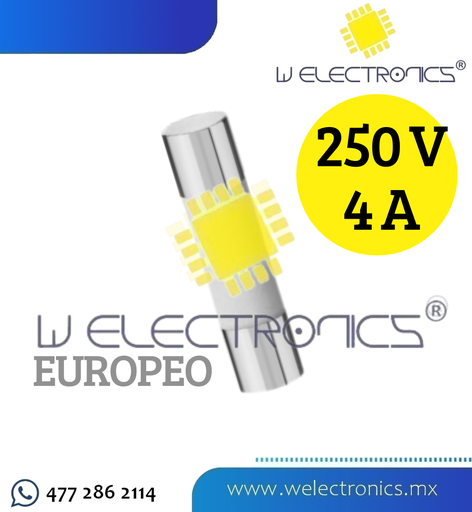[255-602] FUSIBLE TIPO EUROPEO 4A 250V