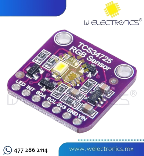 [SEN0016-2] SENSOR DE COLOR RGB TCS34725