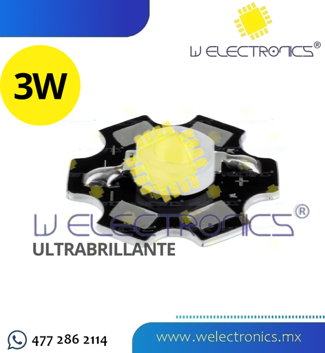 [SMD3W11] LED ULTRABRILLANTE UV 3W 390-395 NM