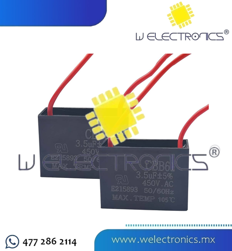[CBB61-5] CAPACITOR DE VENTILADOR CBB61 3.5UF