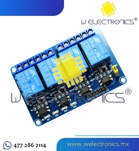 [MOD0134-2] MODULO 4 RELEVADORES 24V