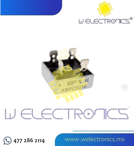 [KBPC5010] PUENTE DE DIODOS KBPC5010 50 A 1000 V