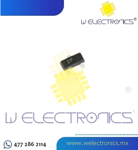 [SMD-2907] SMD TRANSISTOR 2N2907 / 2F 0.8A 60V PNP