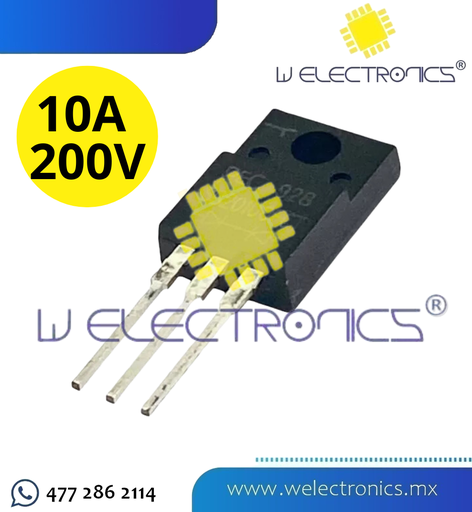 [DIO-001] DIODO RECTIFICADOR SCHOTTKY TO-220 10A 200V