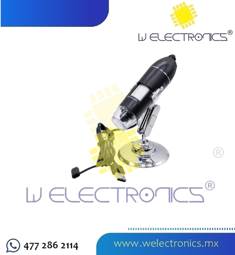 [HERRA01] MICROSCOPIO DIGITAL USB 1000X ZOOM OPTICO HD 8 LED