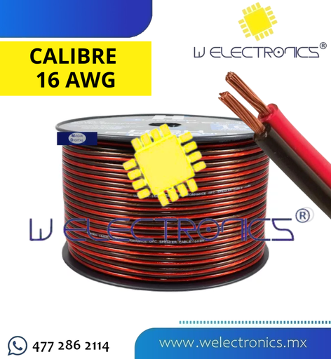 [080-662] CABLE BICOLOR CALIBRE 16 AWG