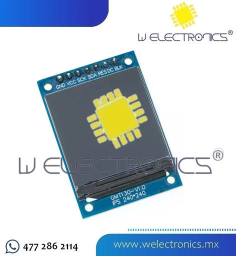 [LCD0008] PANTALLA LCD TFT 1.7" IPS I2C 160*128 (copia)
