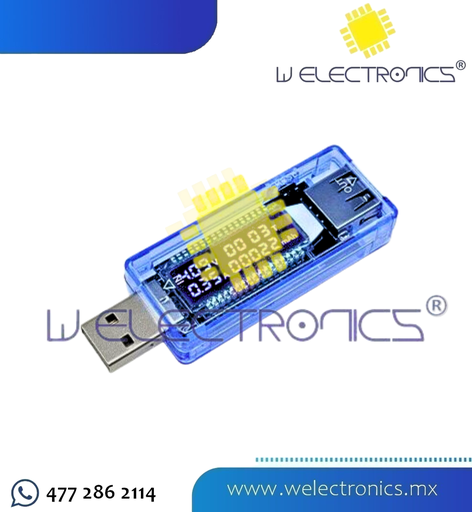 [535-401] VOLTIMETRO USB COLOR AZUL 3-7,5V 3A (copia)