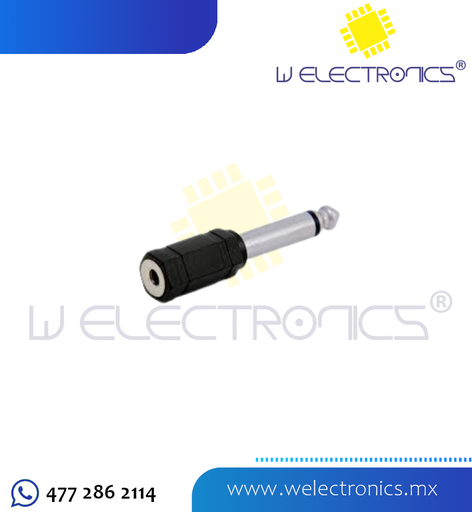 [705-042] ADAPTADOR JACK 3.5 A PLUG 6.3 MONO