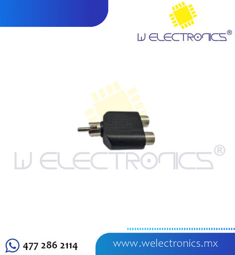 [705-058] ADAPTADOR 2 JACK RCA A PLUG RCA