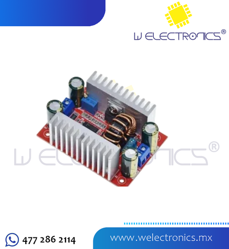 [MOD0160] MODULO STEP UP DC-DC 400W 15A 8.5-50V SALIDA 10-60V