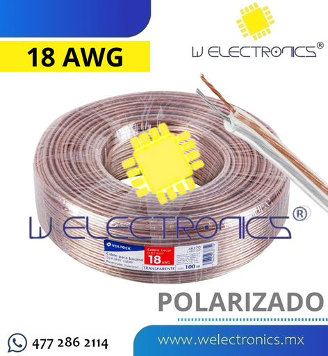 [46270] CABLE 18 AWG POLARIZADO
