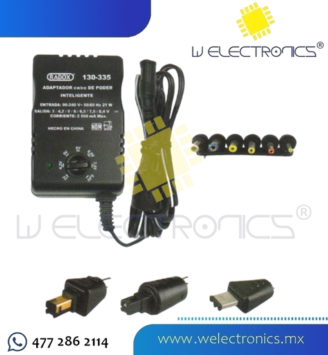 [130-335] ADAPTADOR DE PODER INTELIGENTE 2500MA