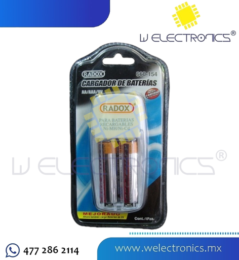 [660-154] CARGADOR DE PILAS T/AA/AAA